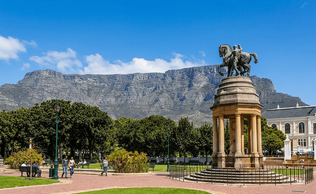 The Company's Garden'da yüzyıllık ağaçların gölgelediği yürüyüş yolu